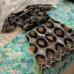 NWT black and gold 2 piece outfit